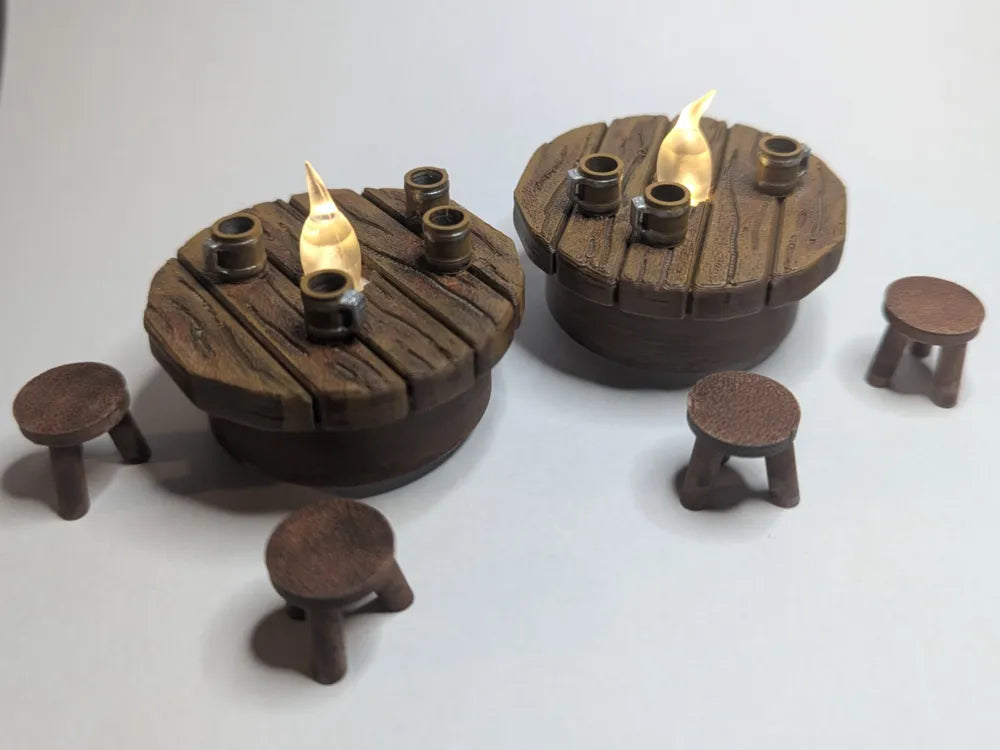 Fantasy Village Bundle: TeaLight Tavern Tables