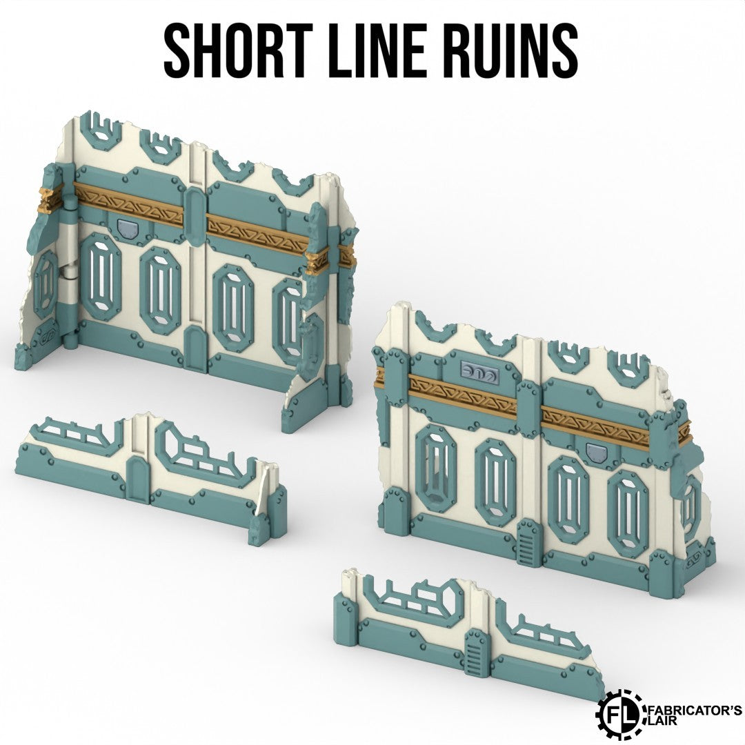 Short line space dwarf ruins, high and small variants