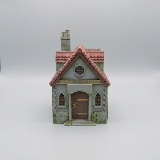 Single Storey Fantasy House with Rear Lean-to alternate angle 1