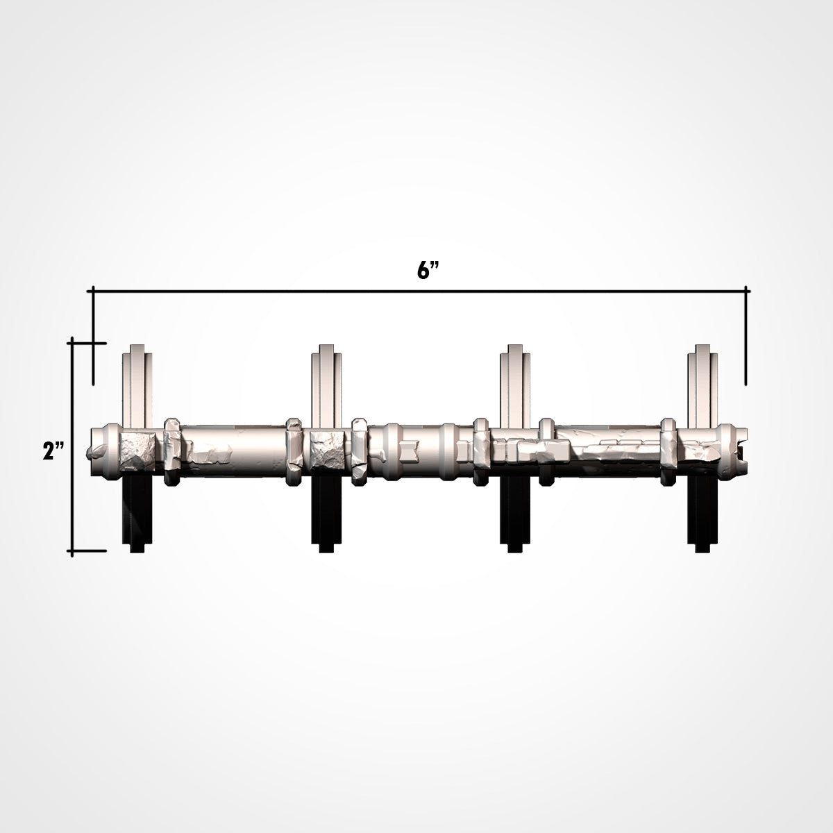 Gothic colonnade arch wall, 5 inches tall