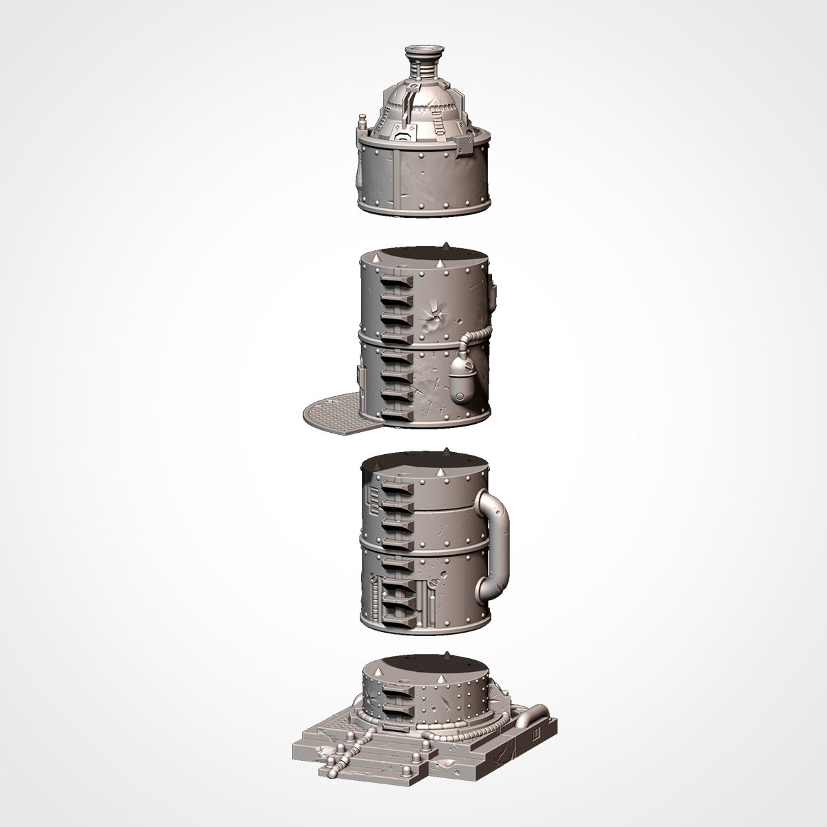 Industrial Sector Refinery Terrain, image 8 of 21, Battle Builder Tech by Txarli Factory