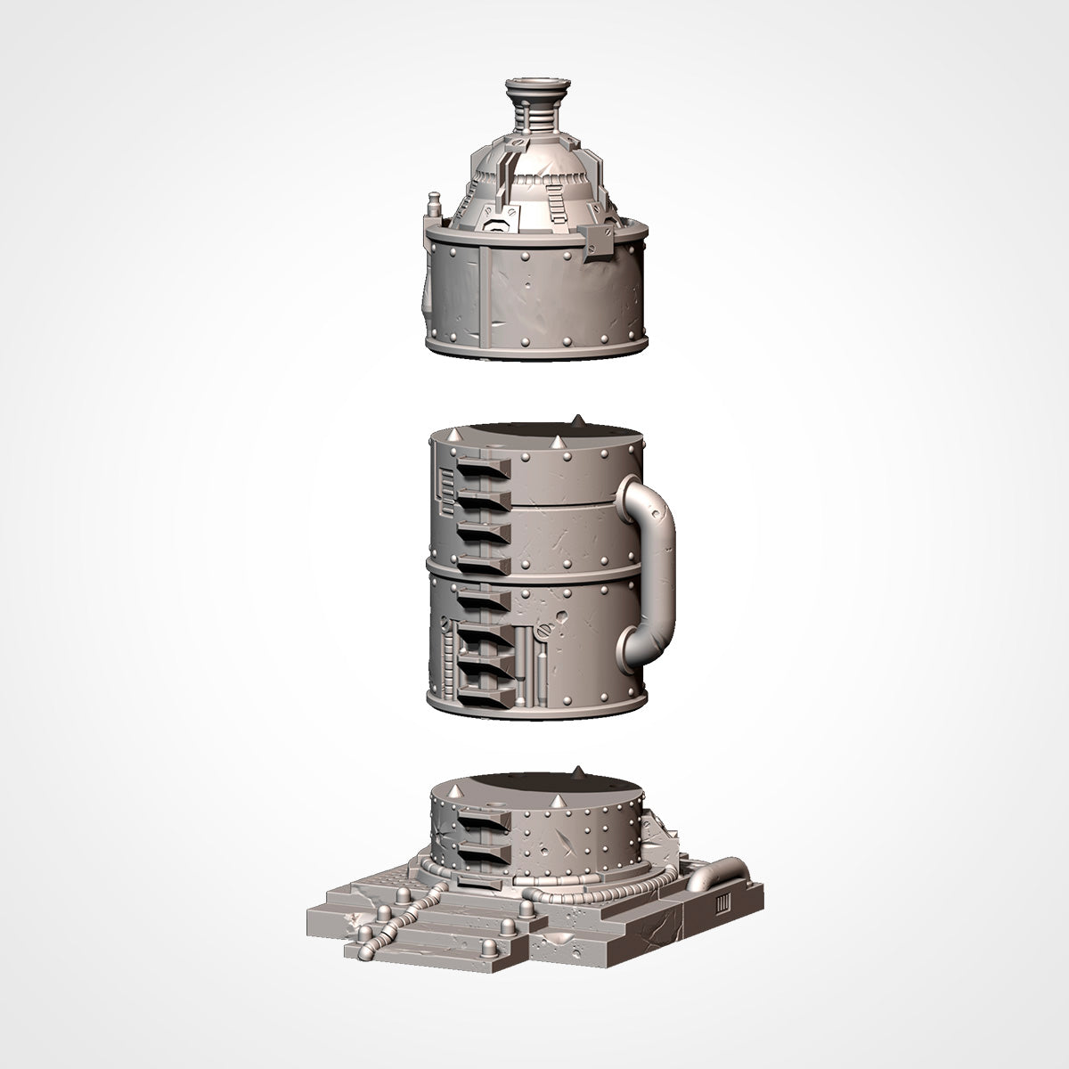 Industrial Sector Refinery Terrain, image 11 of 21, Battle Builder Tech by Txarli Factory