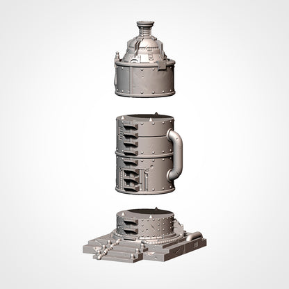 Industrial Sector Refinery Terrain, image 11 of 21, Battle Builder Tech by Txarli Factory