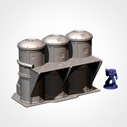Industrial Sector Refinery Terrain, image 16 of 21, Battle Builder Tech by Txarli Factory