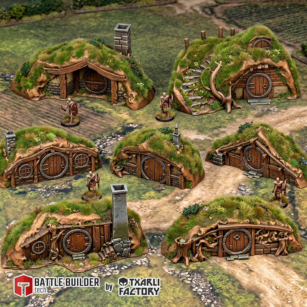 Greenhill Shire Burrows, image 1 of 16, Battle Builder Tech by Txarli Factory