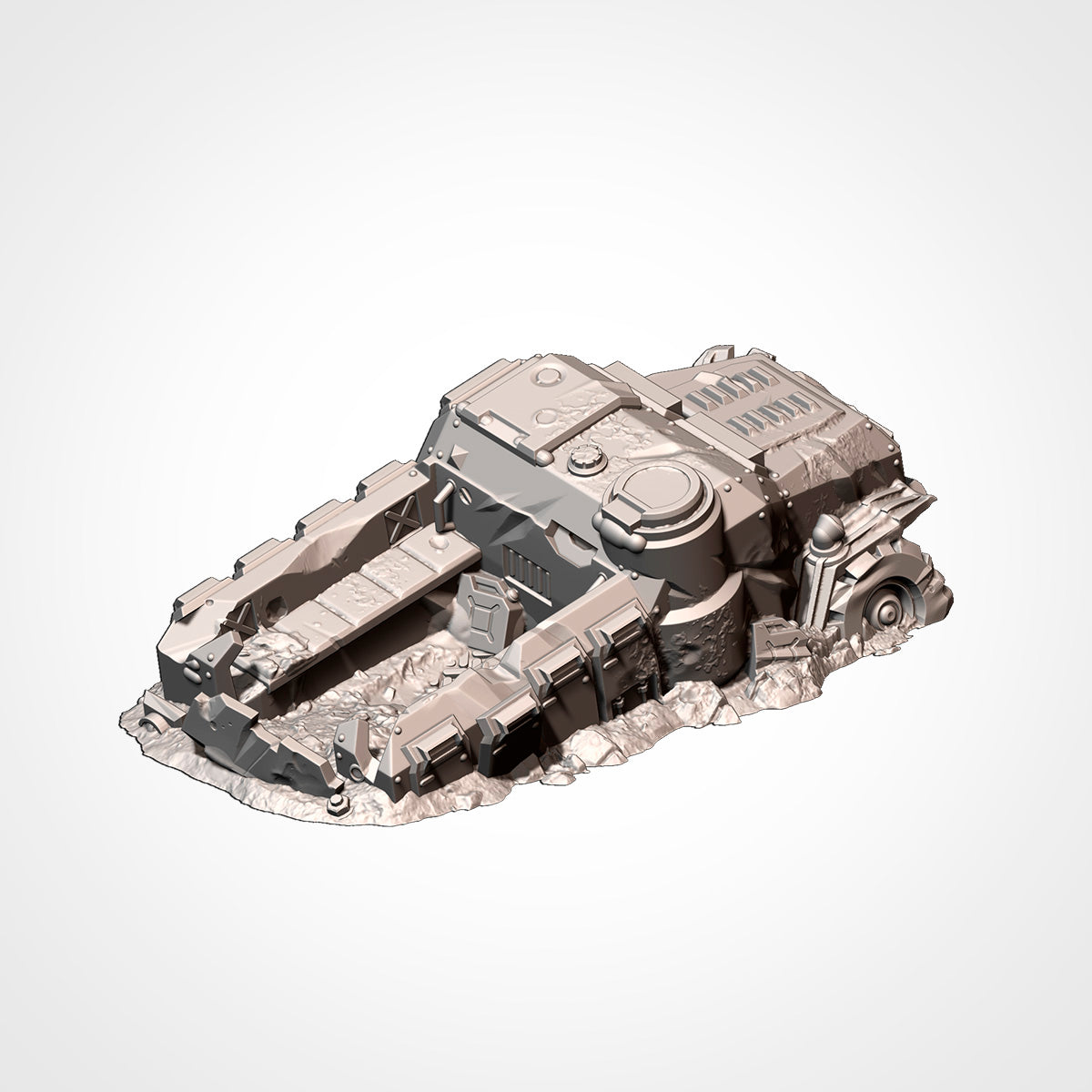 Destroyed Vehicle Wrecks, image 4 of 18, Battle Builder Tech by Txarli Factory