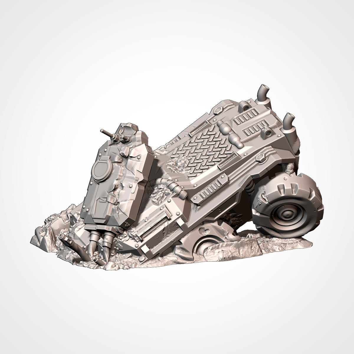Destroyed Vehicle Wrecks, image 10 of 18, Battle Builder Tech by Txarli Factory