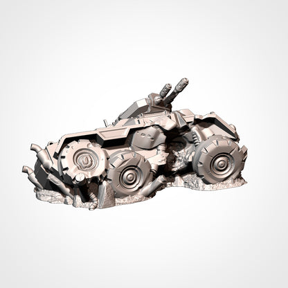 Destroyed Vehicle Wrecks, image 12 of 18, Battle Builder Tech by Txarli Factory