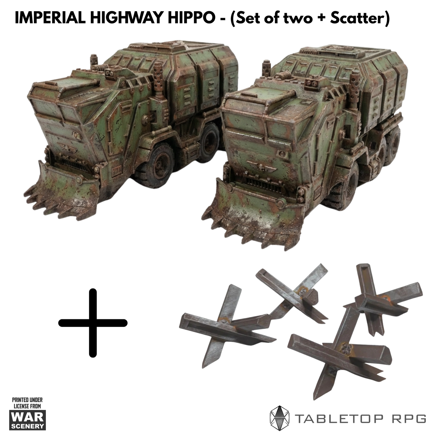 Imperial Highway Hippos (Set of two)