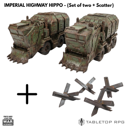 Imperial Highway Hippos (Set of two)