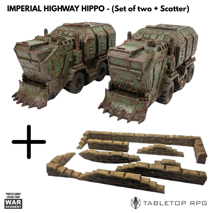 Imperial Highway Hippos (Set of two)