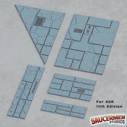 Ruins footprint templates set bases layout