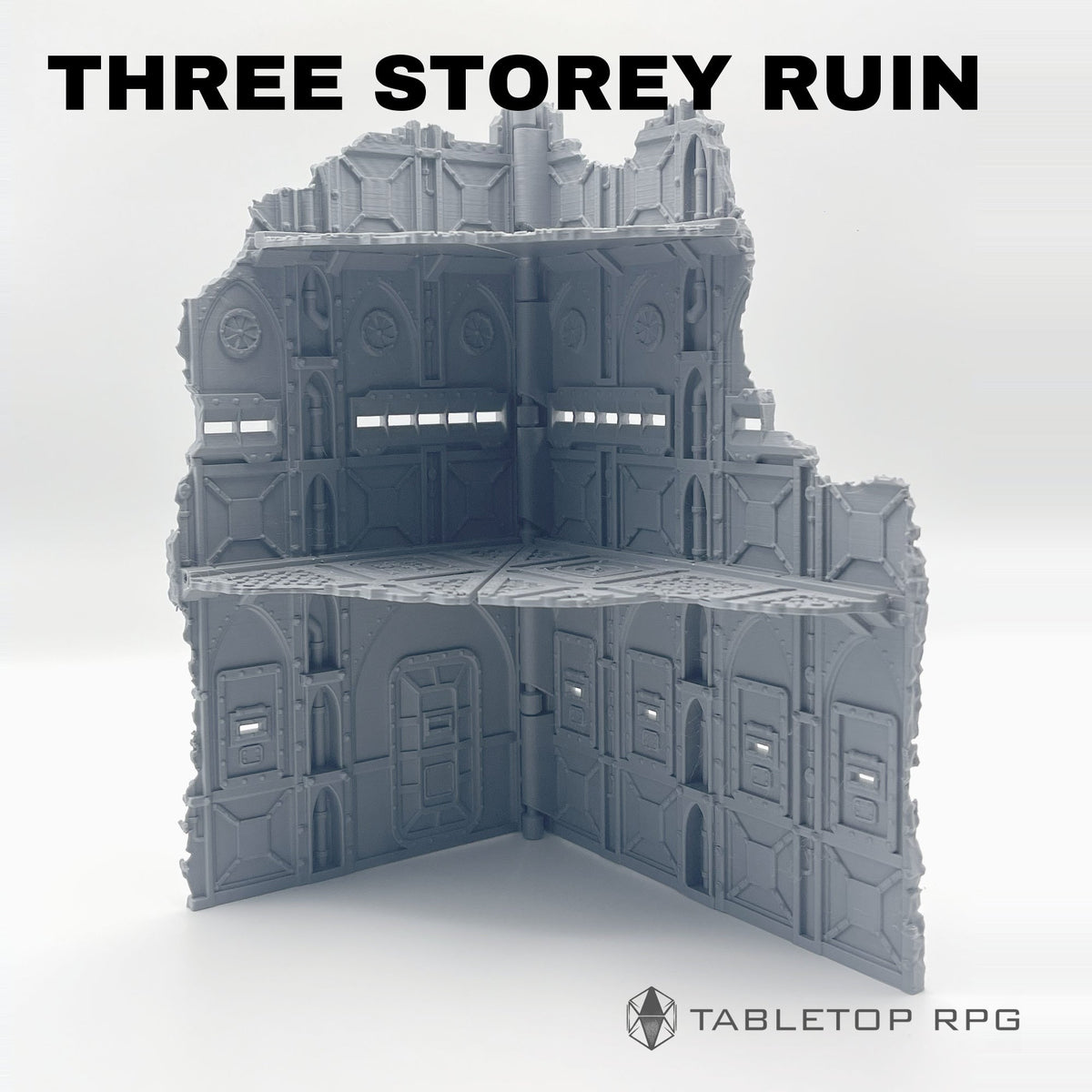 Armored ruins large three storey B opened, alternative angle
