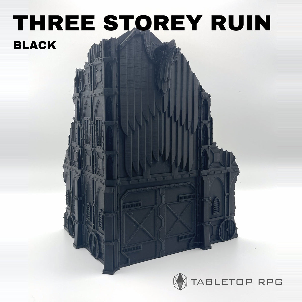 Armored ruins large three storey A printed in black