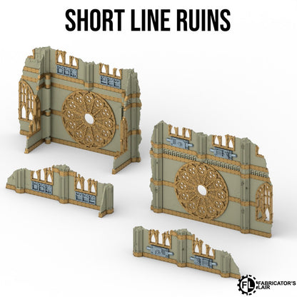Short line gothic ruins, high and small variants