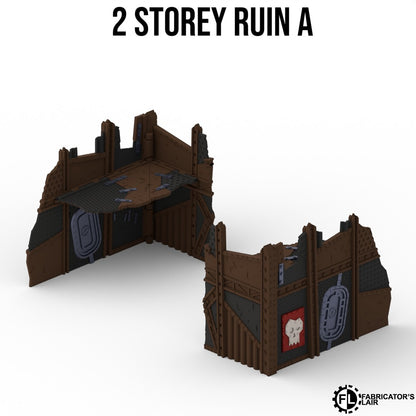 Large greenskin ruins, two storey design A with removable floor panels