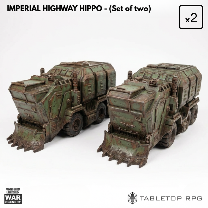 Imperial Highway Hippos (Set of two)