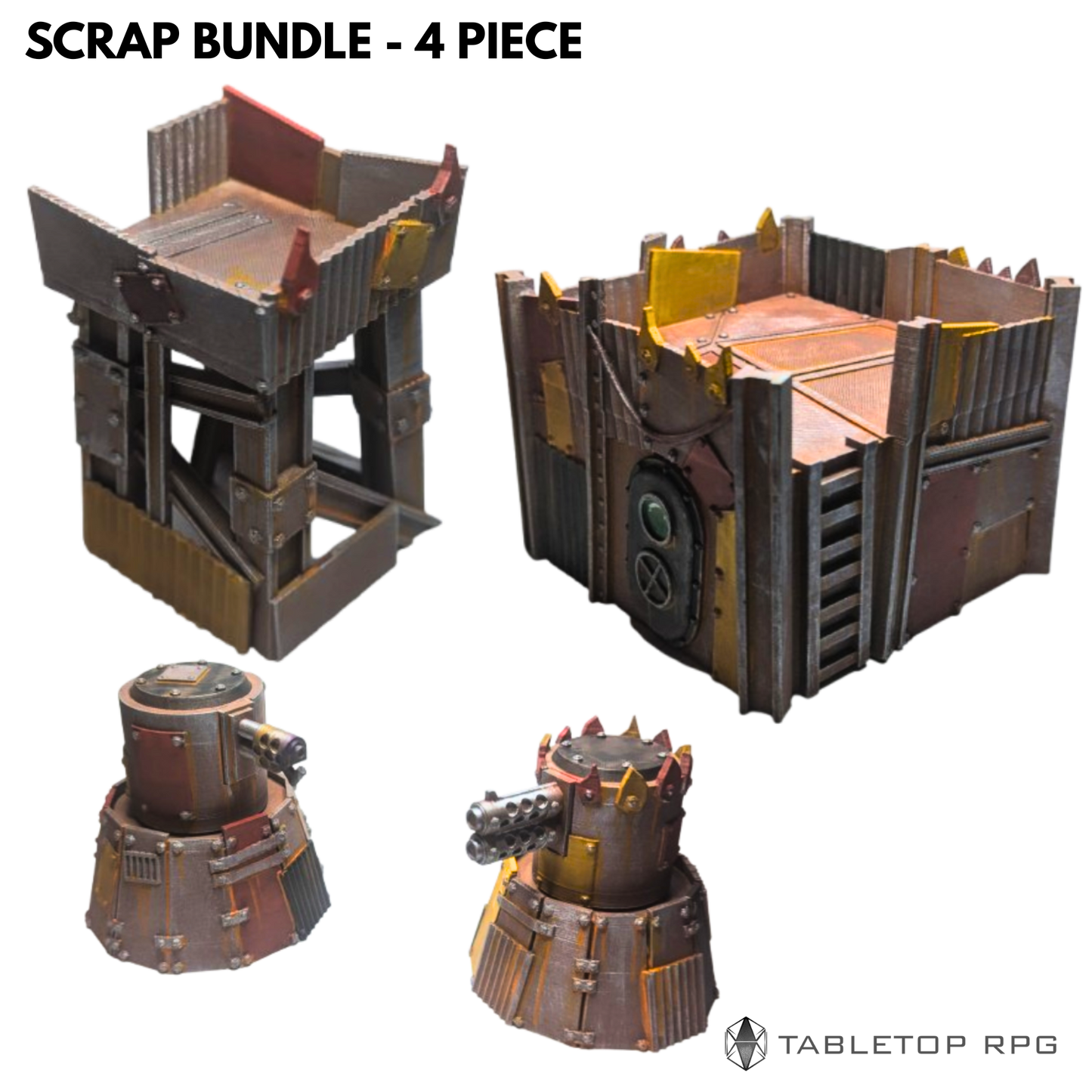 Scrap Wasteland Outpost Bundle – 4-Piece Set