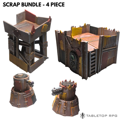 Scrap Wasteland Outpost Bundle – 4-Piece Set