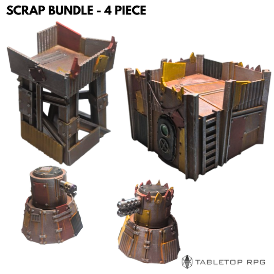 Scrap Wasteland Outpost Bundle – 4-Piece Set