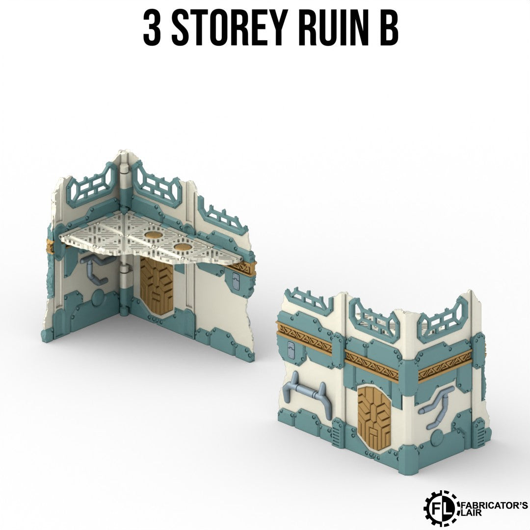 Large space dwarf ruins, two storey design B with removable floor panels