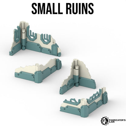 Small space dwarf ruins corner scatter pieces, four designs