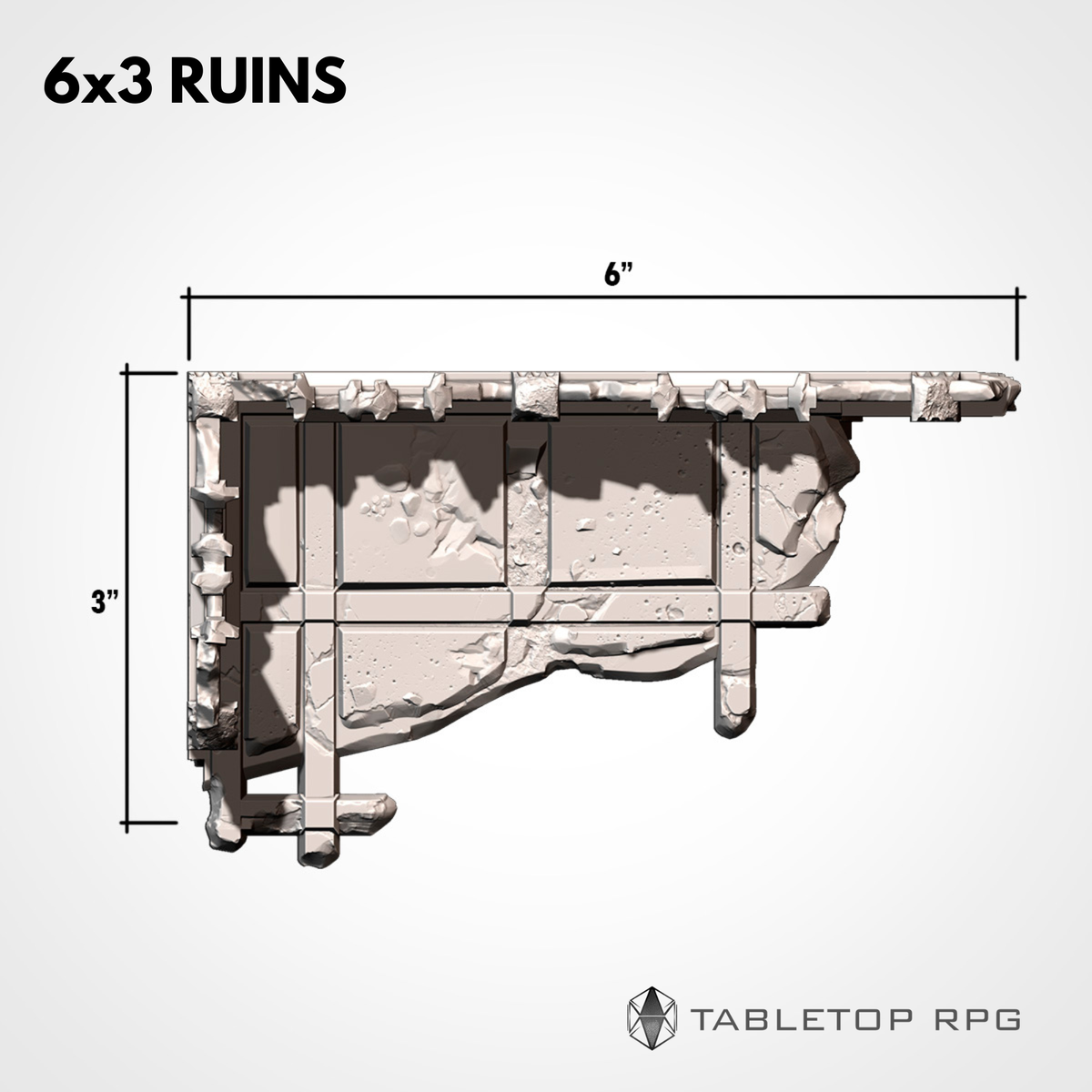 6x3 Ruins footprint dimensions