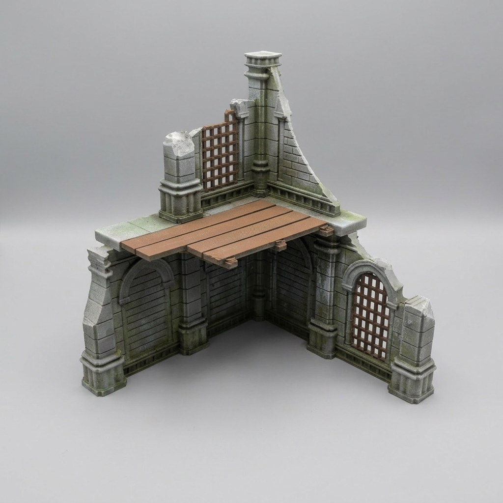 Compact Two Storey Corner Piece - Fantasy Ruins alternate angle 1