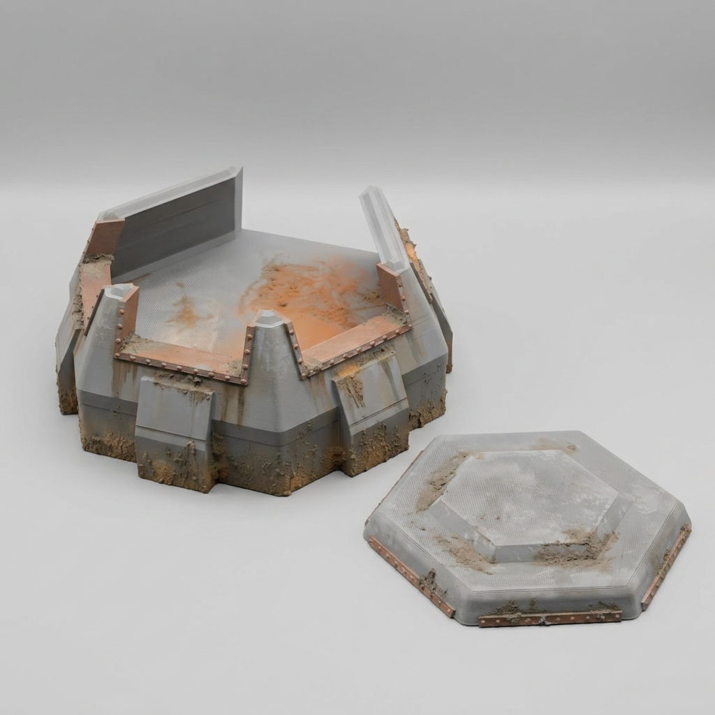 Concrete Bunker alternate angle 4