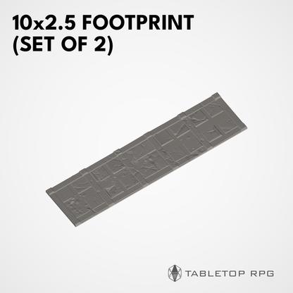 10x2.5 Footprint (set of 2)