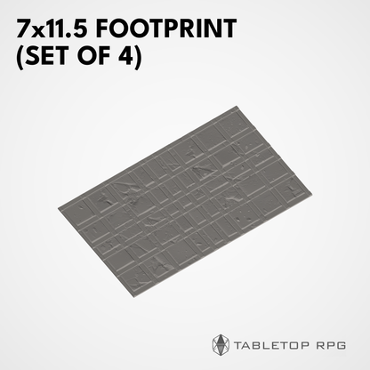 7x11.5 Footprint (set of 4)