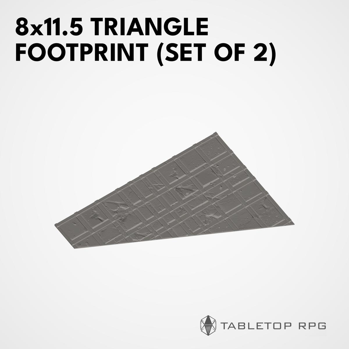 8x11.5 Triangle Footprint (set of 2)