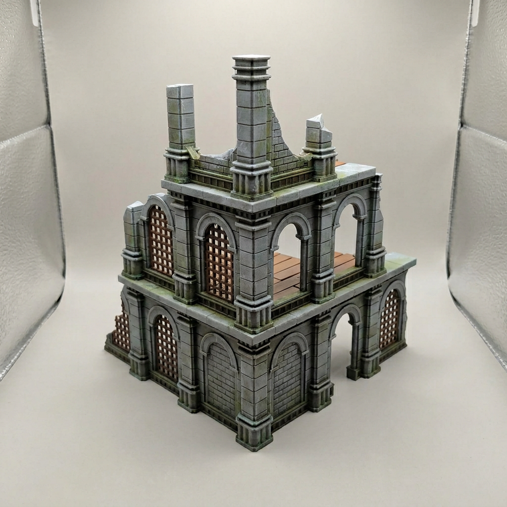 Three Storey Corner Piece - Fantasy Ruins
