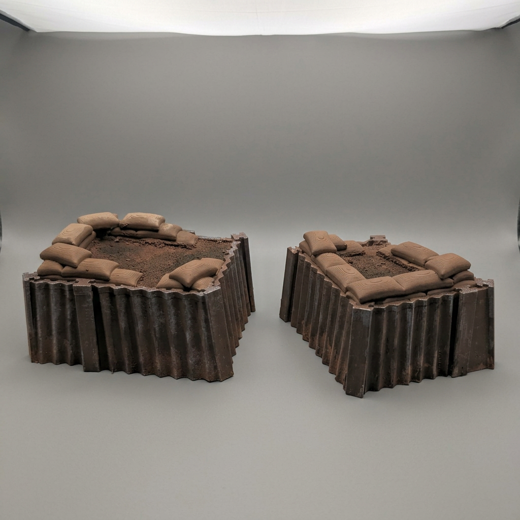 Trench Blocks with Sandbags