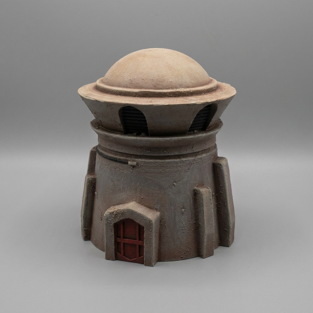 Sci-Fi Desert Tower
