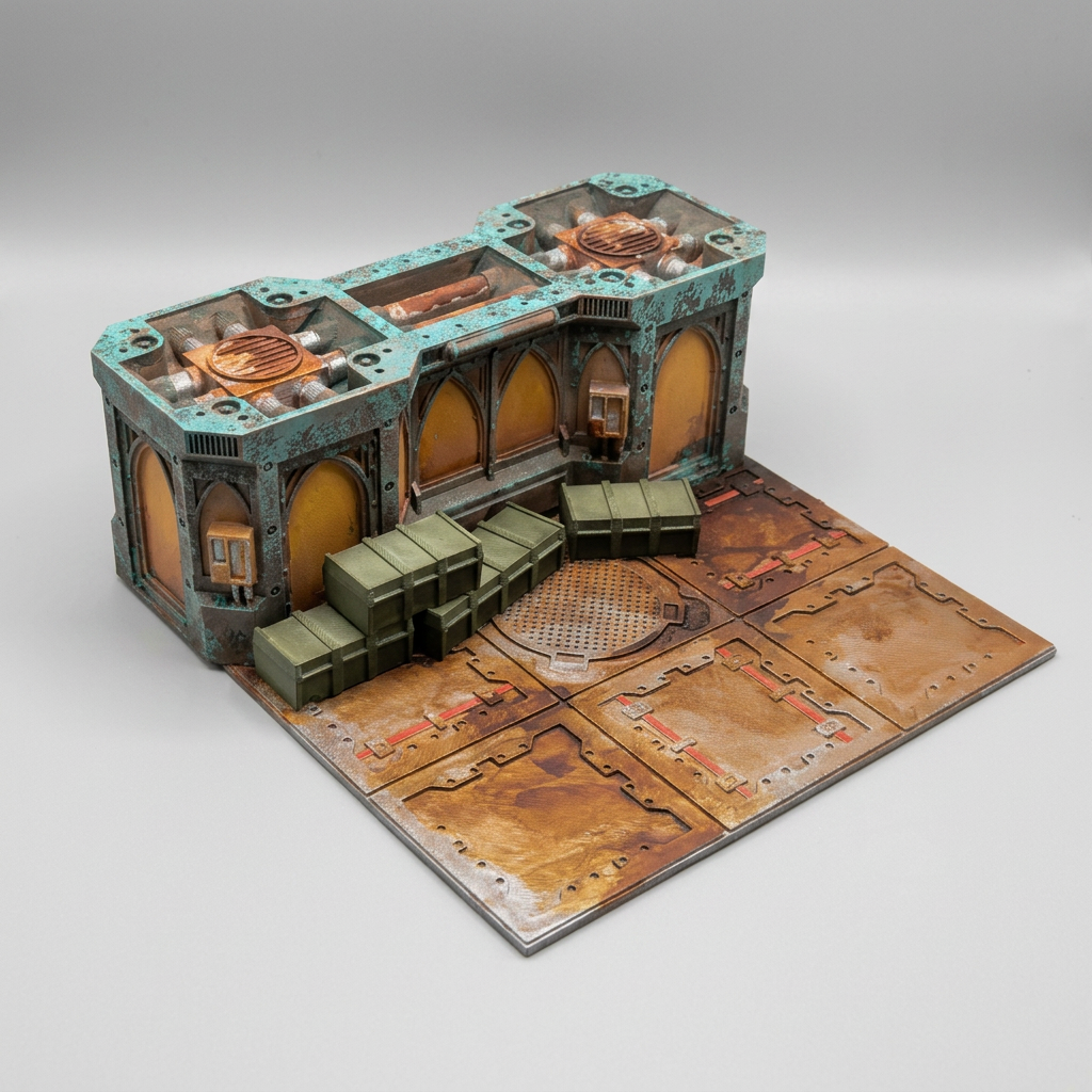 Hive City Core Set - Columns Wall Hive City Prefab