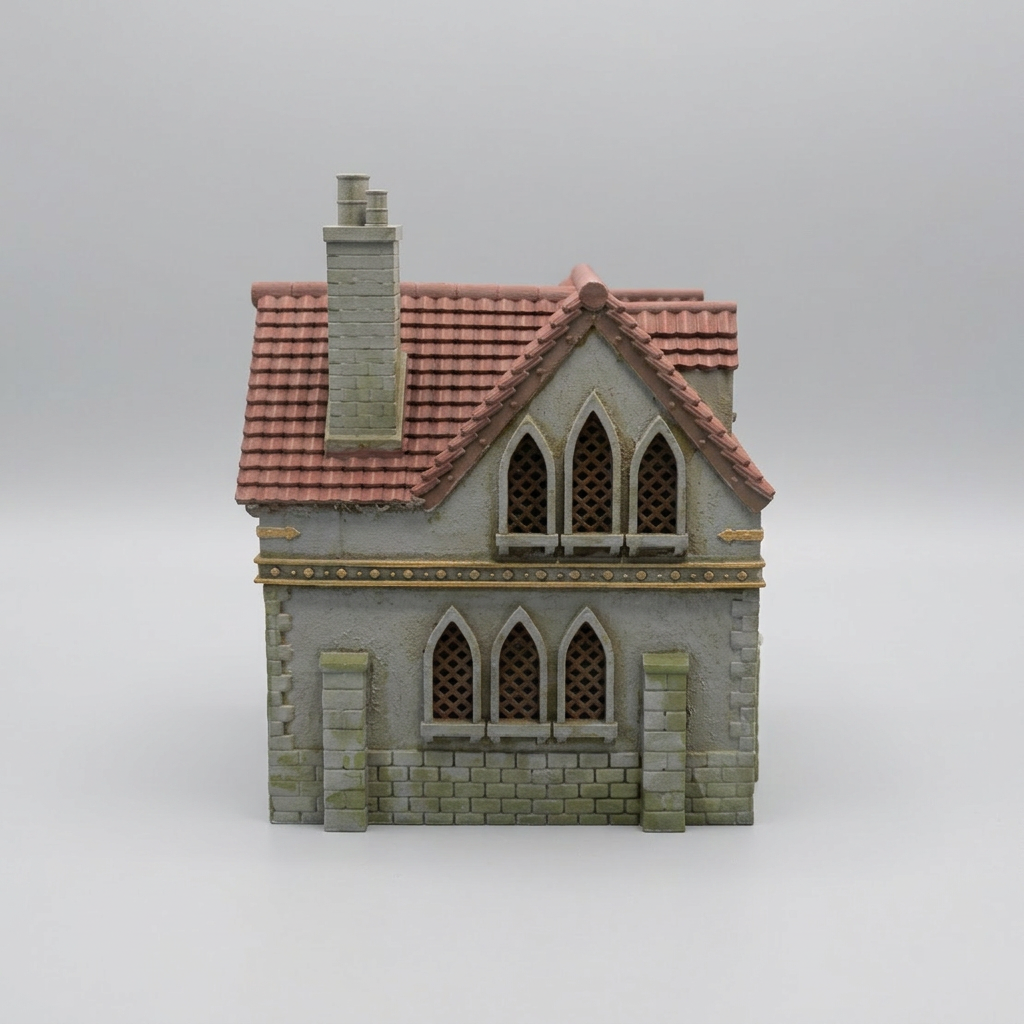 L-Shaped Fantasy Village House alternate angle 3
