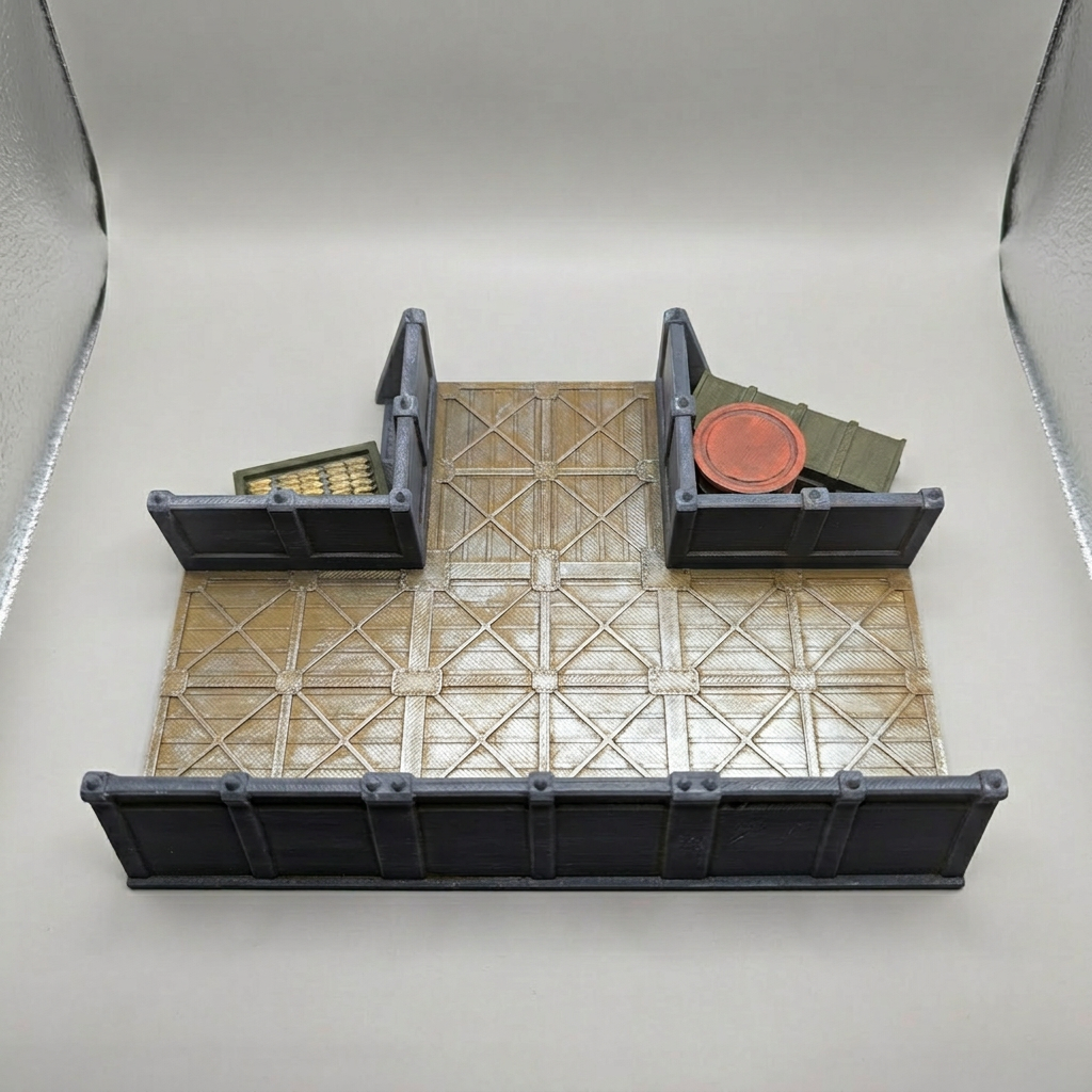 Modular Magnetic Trench T-Junction alternate angle 1