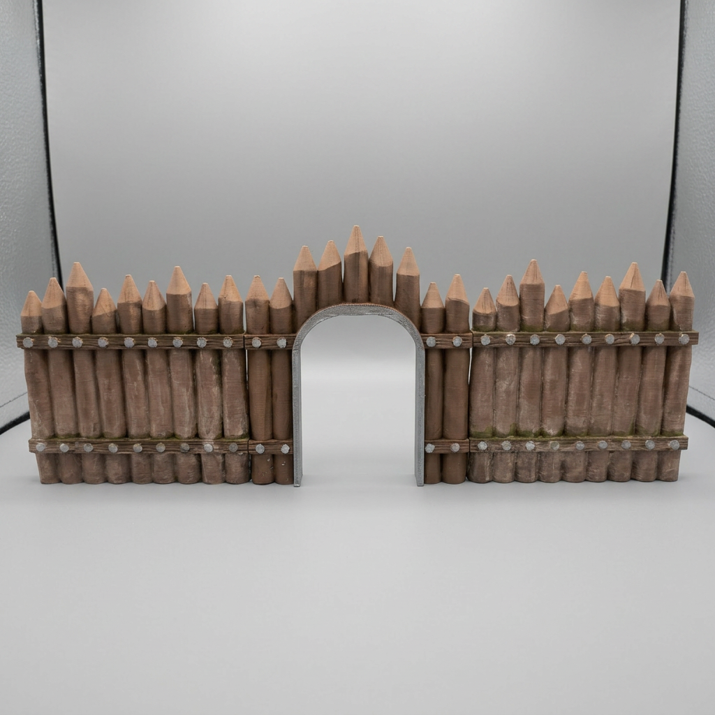 Modular Wooden Palisade Fort alternate angle 1