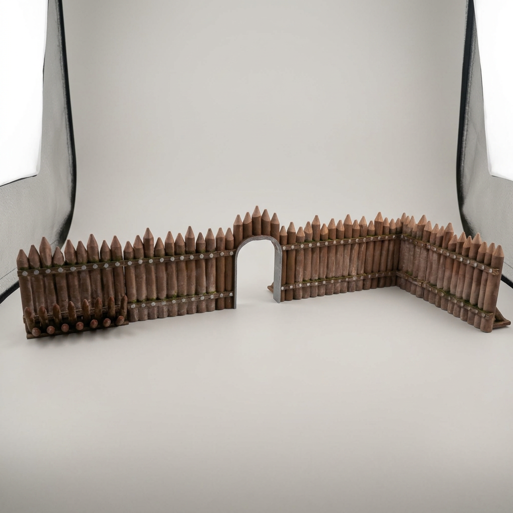 Modular Wooden Palisade Fort alternate angle 10