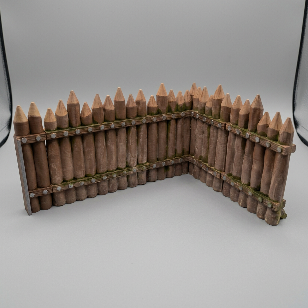 Modular Wooden Palisade Fort alternate angle 11