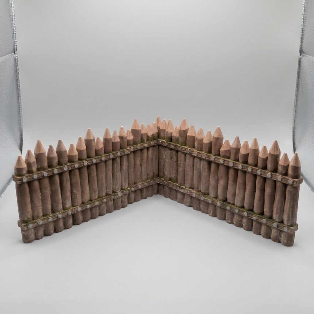 Modular Wooden Palisade Fort alternate angle 12