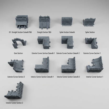 Modular Wooden Palisade Fort alternate angle 13