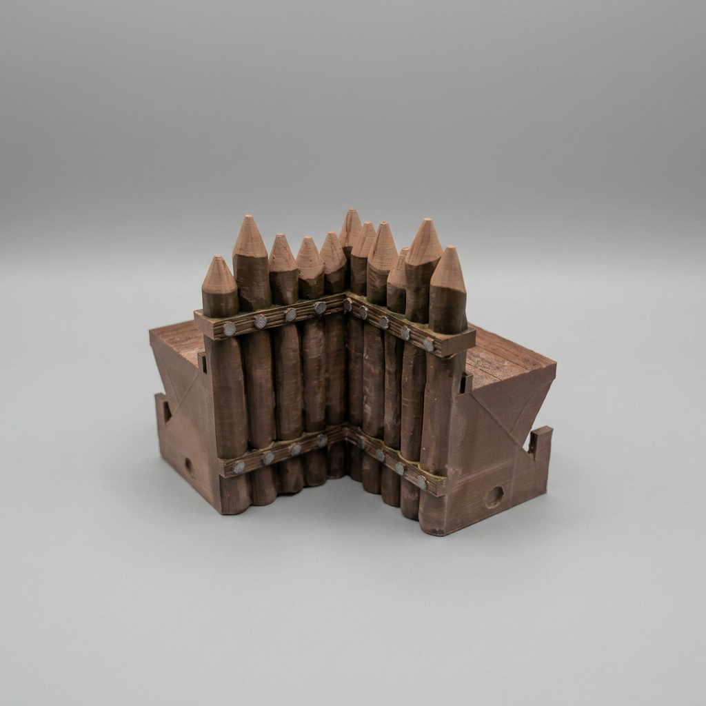 Modular Wooden Palisade Fort alternate angle 7