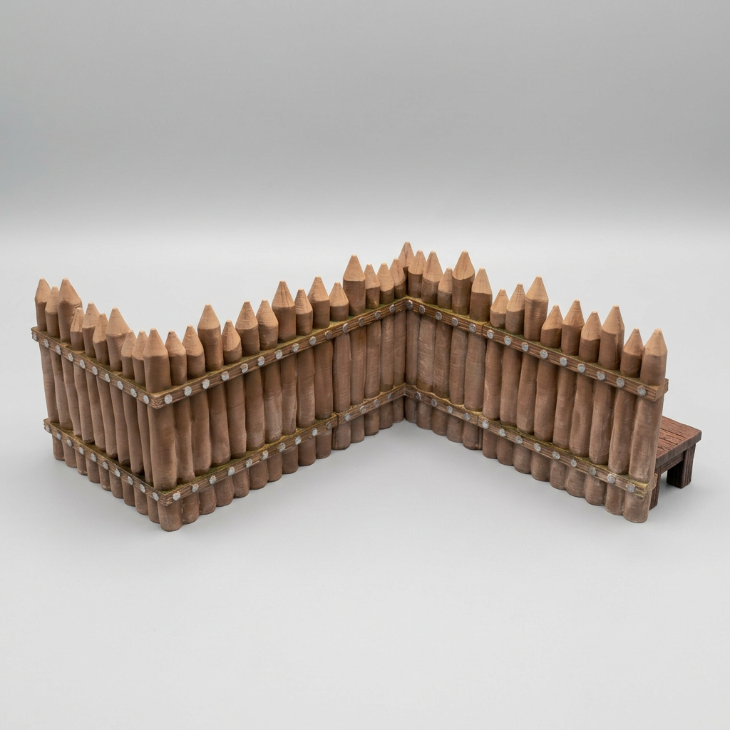 Modular Wooden Palisade Fort alternate angle 8