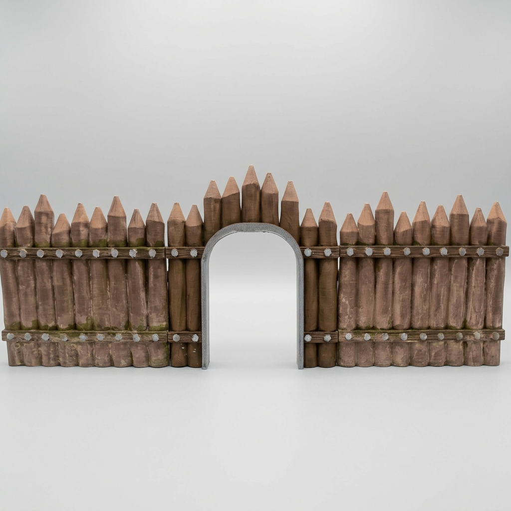 Modular Wooden Palisade Fort alternate angle 9