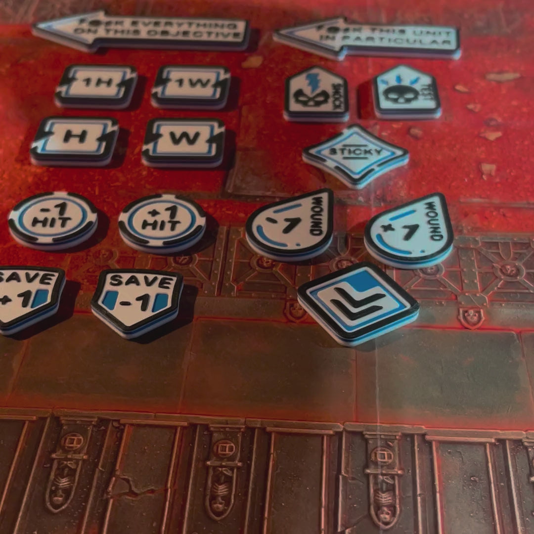 ttr-327-video-arrows: both adult-wording arrow markers being placed on the table