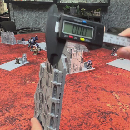 Folded thickness of the armored ruins terrain table shown in hand