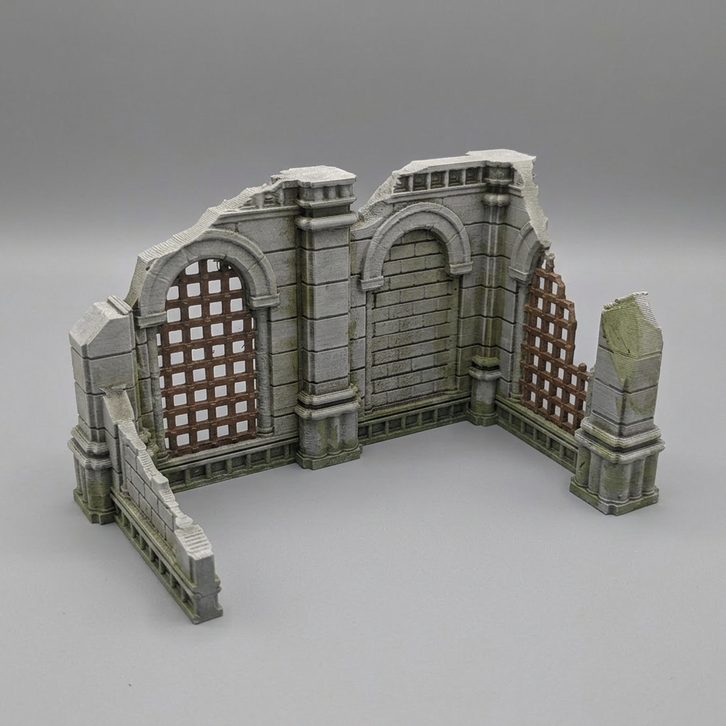 Single Storey U-shaped Pieces - Fantasy Ruins alternate angle 2
