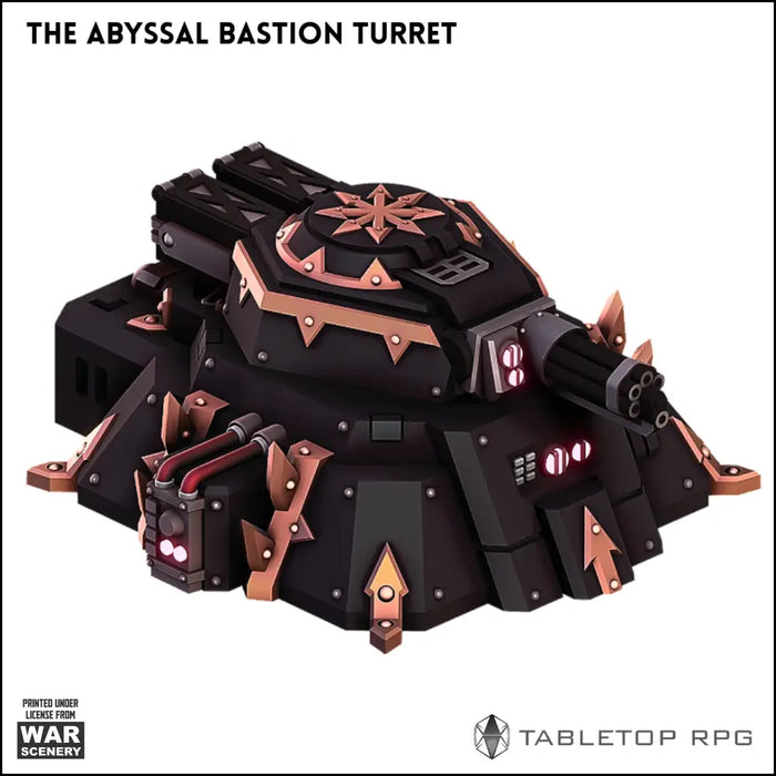The Abyssal Bastion Turret 3D printable STL Terrain